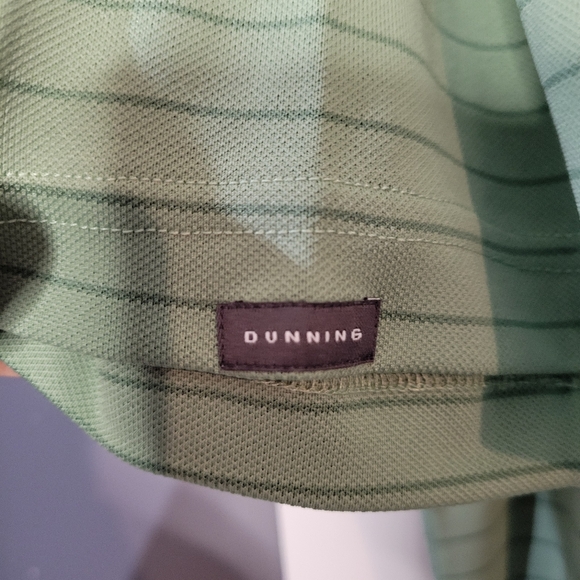 Nike men dunning golf short sleeved green striped polo size large - Picture 10 of 10